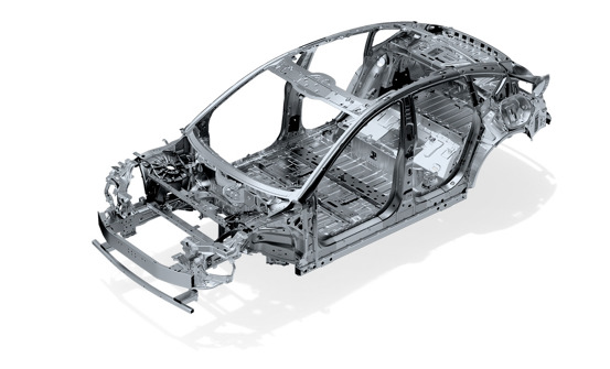 Hybrid-karosseri af stål og aluminium med ekstrem høj styrke